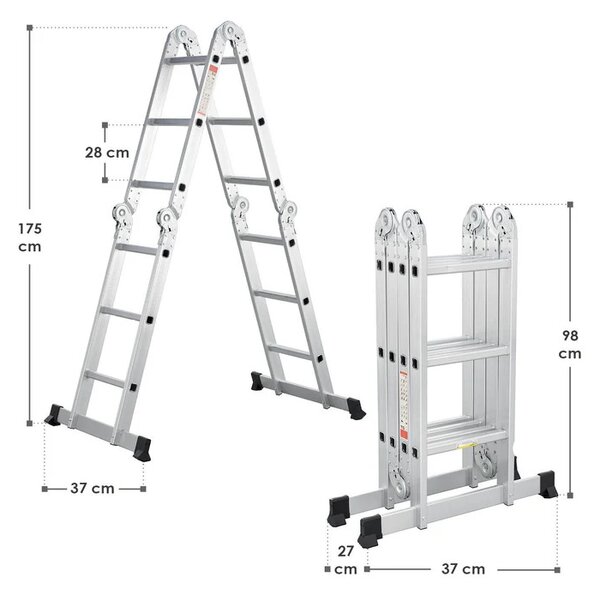 Hliníkový multifunkčný rebrík 360 cm