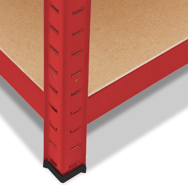 Regál 180x90x40 cm - červený