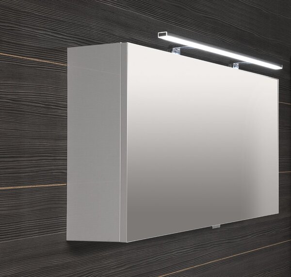 Sapho Sapho, CLOE galérka s LED osvetlením, 120x50x18cm, biela, CE120-0030