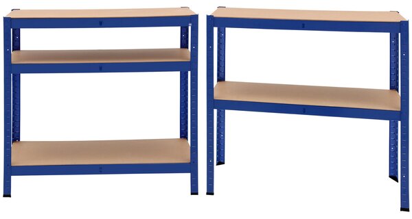 Regál 180x90x40 cm - modrý