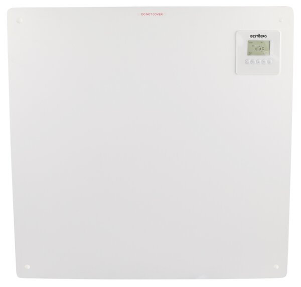 Infračervený vykurovací panel BestBerg BIPW-425 / 425 W / do 12 m² / Wi-Fi / časovač / biely