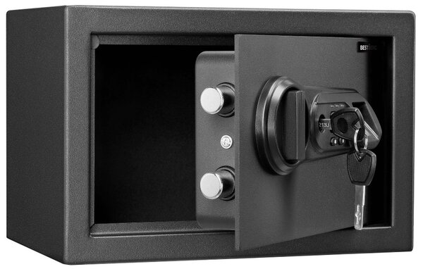 BestBerg BBSB-1F digitálny trezor na odtlačky prstov / 20 x 31 x 20 cm / čierny