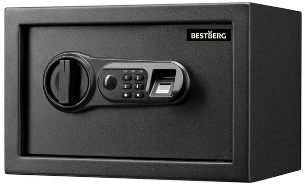 BestBerg BBSB-1F digitálny trezor na odtlačky prstov / 20 x 31 x 20 cm / čierny