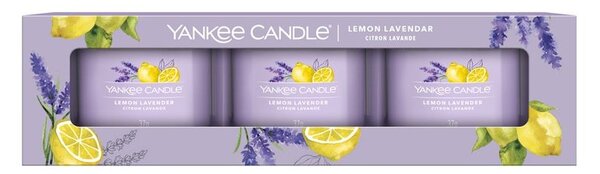 Yankee Candle - Sada votivních svíček plněných ve skle Lemon Lavender