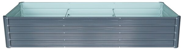 Vyvýšený záhradný záhon BestBerg VZ-1000A / 1000 l / 240 x 90 x 47 cm / sivá