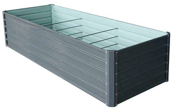 Vyvýšený záhradný záhon BestBerg VZ-1250A / 1250 l / 240 x 90 x 58 cm / sivá