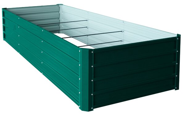 Vyvýšený záhradný záhon BestBerg VZ-1000Z / 1000 l / 240 x 90 x 47 cm / zelený