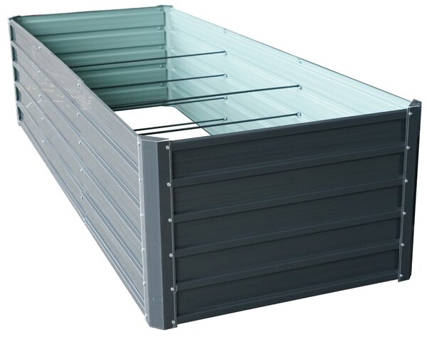 Vyvýšený záhradný záhon BestBerg VZ-1250A / 1250 l / 240 x 90 x 58 cm / sivá