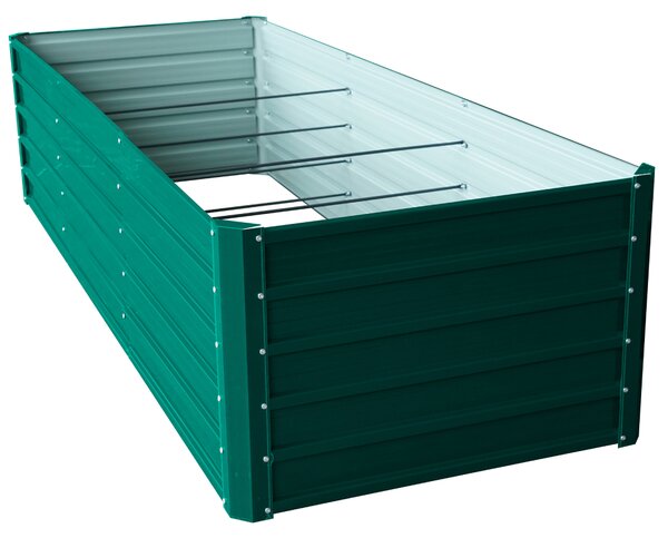 Vyvýšený záhradný záhon BestBerg VZ-1250Z / 1250 l / 240 x 90 x 58 cm / zelený
