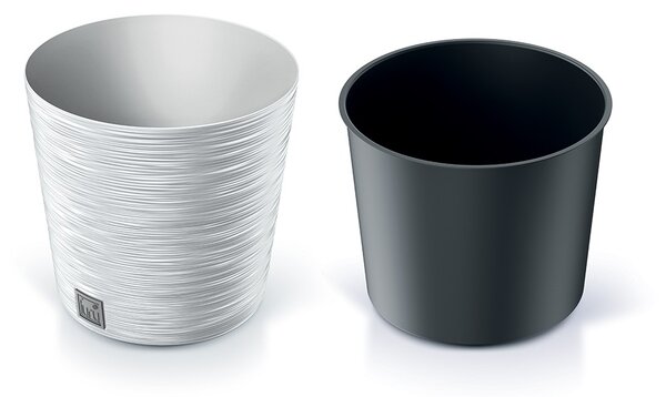 Prosperplast Kvetináč FUSU biely, variant 25 cm