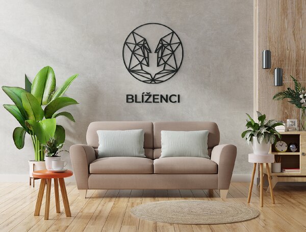 Drevko Nálepka na stenu znamenie Blíženci