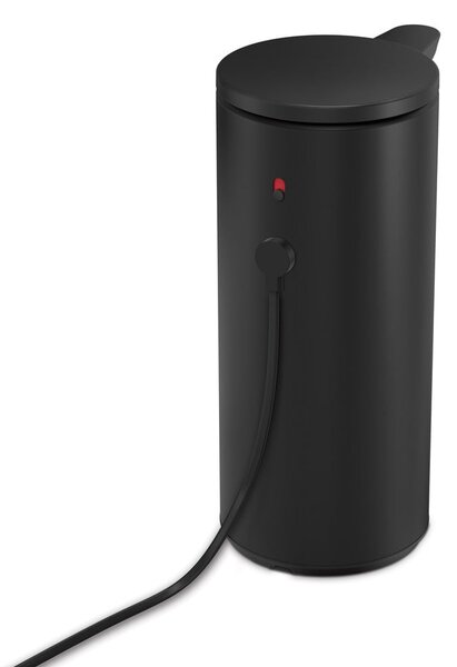 Čierny bezdotykový oceľový dávkovač mydla 266 ml – simplehuman