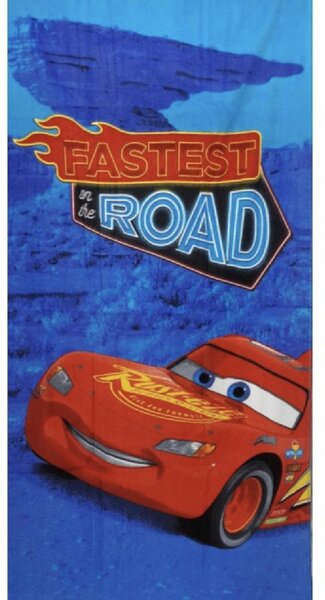 Detská osuška CARS open road 70X140cm Setino