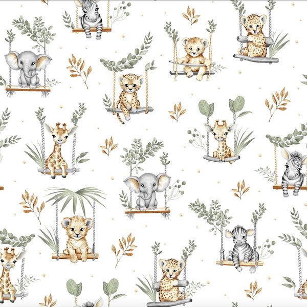 ANIMALS detské bavlnené obliečky Obsah balenia: Detský rozmer 1x 90x135 + 1x 65x45