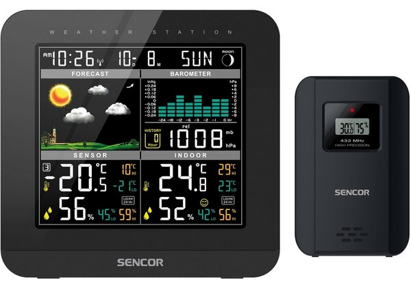Meteostanica Sencor SWS 5800, čierna