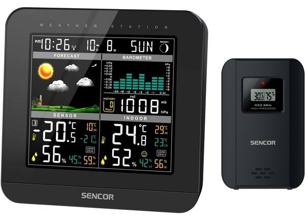 Meteostanica Sencor SWS 5800, čierna