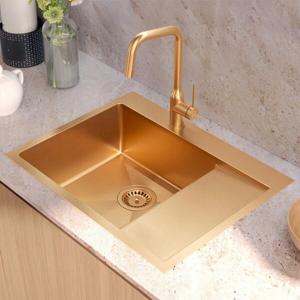 Oceľové umývadlo RUSSEL 116 Copper
