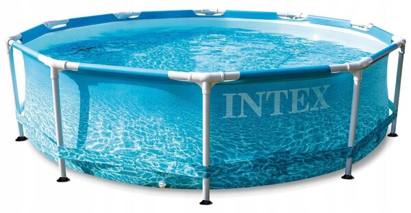 Intex Záhradný bazén INTEX 28208 Beachside Metal Frame 305 x 76 cm s kartušovou filtráciou 28208 - Bazén