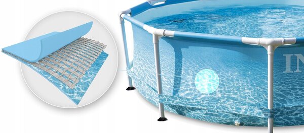 Intex Záhradný bazén INTEX 28208 Beachside Metal Frame 305 x 76 cm s kartušovou filtráciou 28208 - Bazén