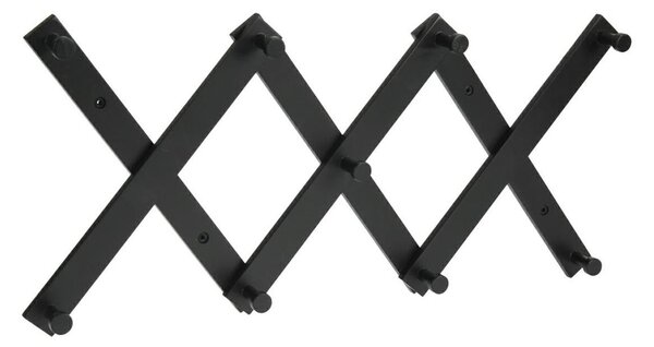 H&S Decoration Nástenný vešiak 60 cm čierny