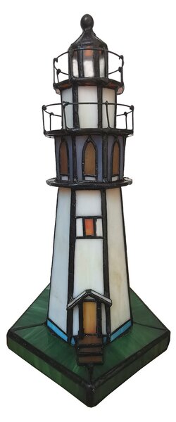 Dekoratívna vitrážová lampa MAJÁK