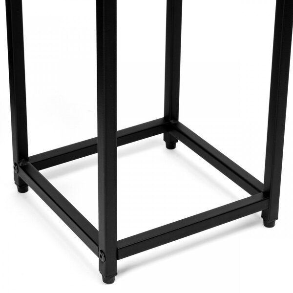 TZB Květinový stojan Loft Arben 60 cm černý/dub