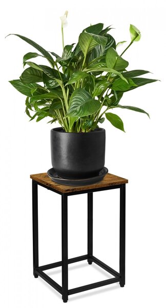 TZB Stojan na kvety Loft Arben 40 cm čierny/dub