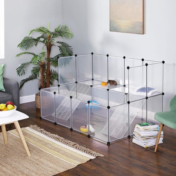 SONGMICS Ohrádka pre malé zvieratá 143 x 92 x 108 cm