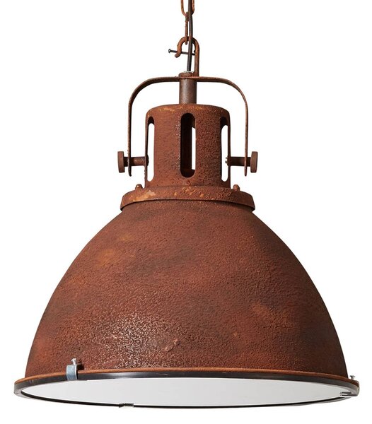 Brilliant Závesná lampa Jesper priemyselný štýl, Hnedá / hrdzavá, Obývacia izba / jedáleň, kov, Industriálny dizajn, Závesné svietidlo
