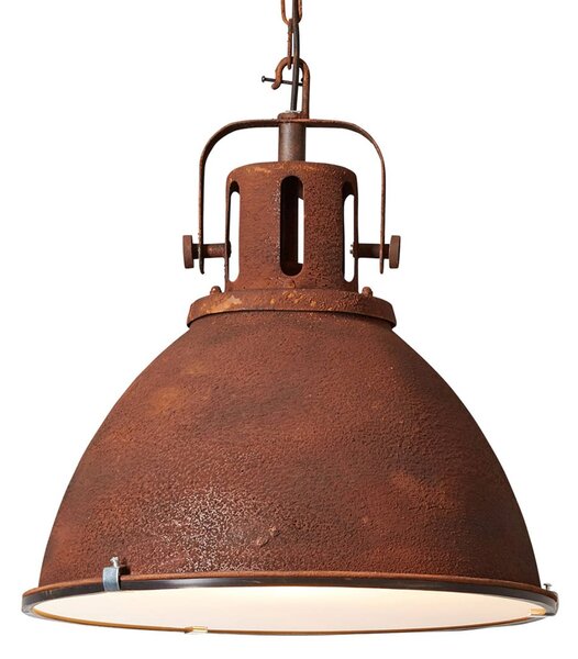 Brilliant Závesná lampa Jesper priemyselný štýl, Hnedá / hrdzavá, Obývacia izba / jedáleň, kov, Industriálny dizajn, Závesné svietidlo