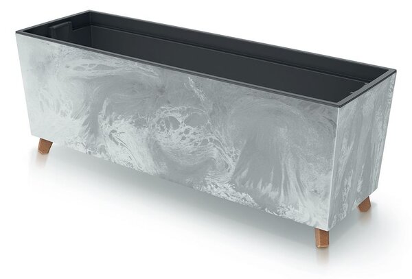 Prosperplast Truhlík s vkladem CORBI III 77 cm šedý