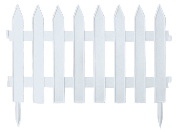 Prosperplast Záhradný plôtik GARDI 322 cm biely