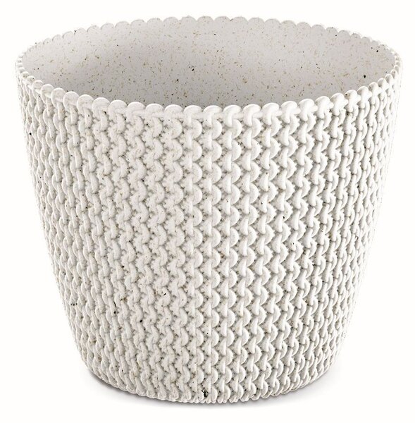 Prosperplast Kvetináč PLOWY ECO biely, variant 15,7 cm
