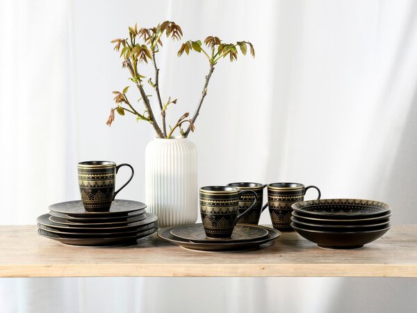 KOMBINOVANÝ SERVIS, 16-dielne, kamenina Creatable - Online Only bytové doplnky, Online Only