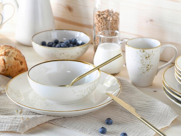 KOMBINOVANÝ SERVIS, 16-dielne, kamenina Creatable - Online Only bytové doplnky, Online Only