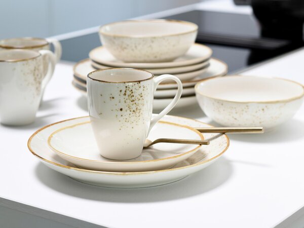 KOMBINOVANÝ SERVIS, 16-dielne, kamenina Creatable - Online Only bytové doplnky, Online Only