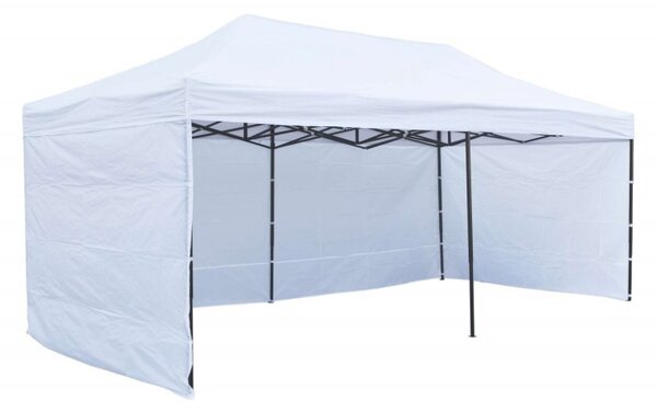 TZB Zahradý párty stan 3x6m 3 steny - bíelý
