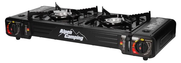 Alpine Camping Turistický prenosný varič plynový Texas + 2 kartušové náplne