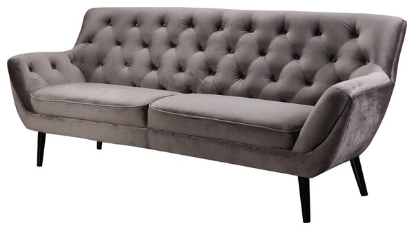 SEDAČKA CHESTERFIELD, textil, sivá, čierna Stylife - Sedačky