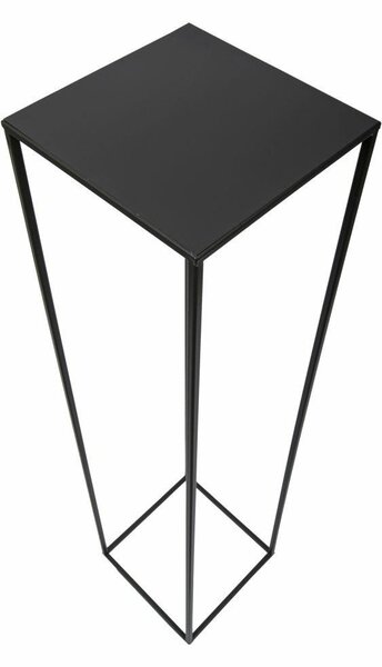 HowHomely Stojan na kvety 100 cm ČIERNY