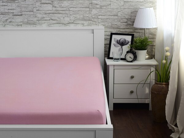 XPOSE® Detská jersey plachta Exclusive - levanduľová 80x160 cm