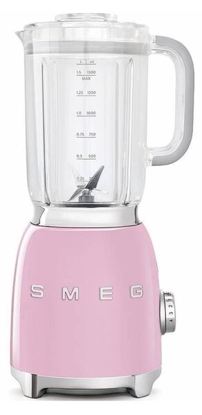 SMEG 50's Retro Style stolný mixér 1,5l plastová nádoba ružová BLF01PKEU, ružová
