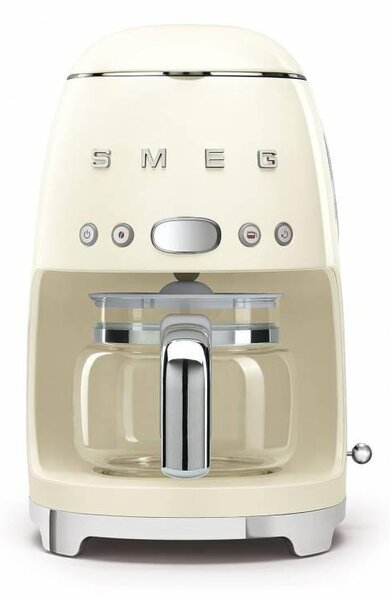 SMEG 50's Retro Style kávovar na filtrovanú kávu 1,4l - 10 cup krémová DCF02CREU, krémová