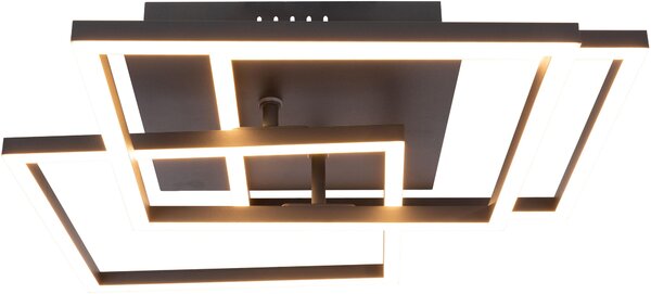 STROPNÉ LED SVIETIDLO, 41,3/38,5/9,3 cm Novel - Interiérové svietidlá