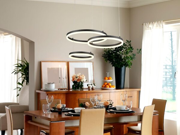 ZÁVESNÉ LED SVIETIDLO, 78/50/120 cm Novel - Interiérové svietidlá