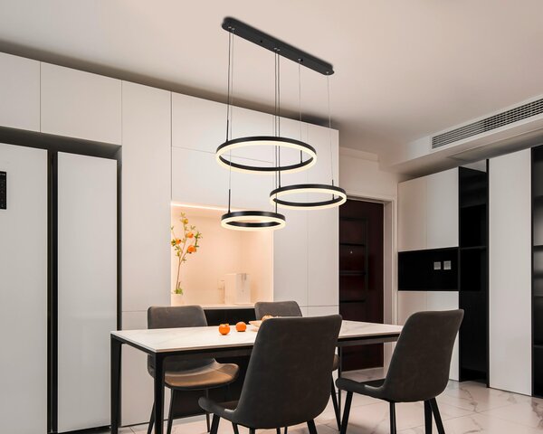 ZÁVESNÉ LED SVIETIDLO, 78/50/120 cm Novel - Interiérové svietidlá