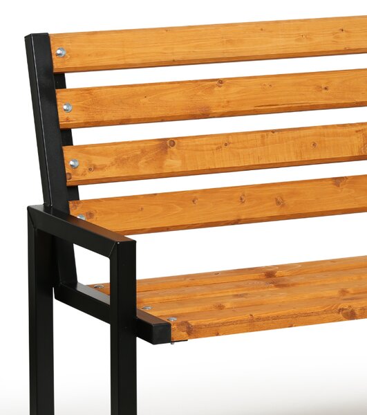 Vonkajšia lavička CITY s operadlom 1+1 ZADARMO, 1660 mm, limba