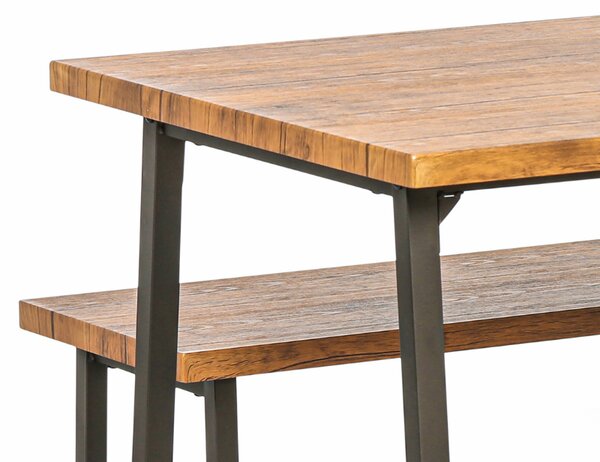 Jedálenská zostava INWOOD, stôl 1200 x 700 mm + 2 lavice