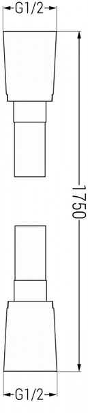 Mexen sprchová hadica 175 cm, chróm - 79475-00