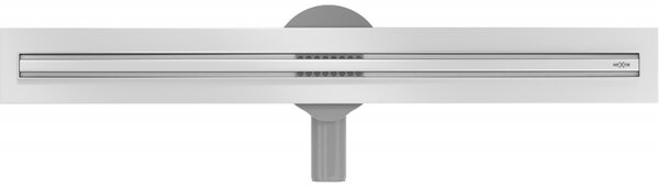 Mexen Flat nerezový sprchový žľab s rotačným 360° sifónom 60 cm, vzor SLIM, 1041060